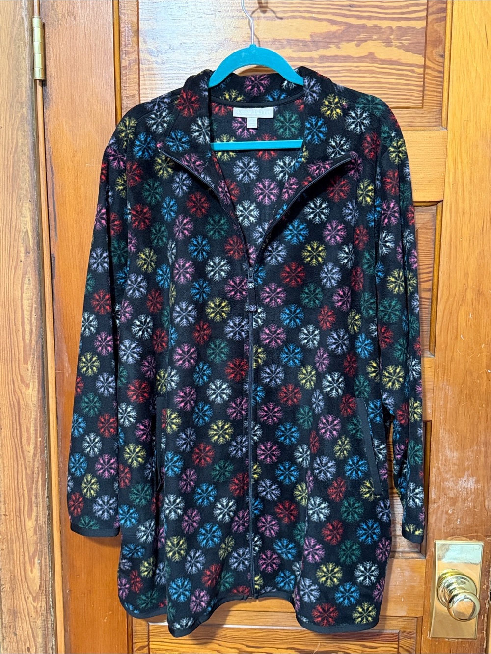 Woman Within Jacket Full Zip with Pockets Size 2x Blanket Fabric Super Soft